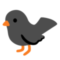Black Bird Emoji Google