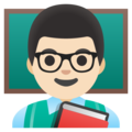 Man Teacher Emoji Google