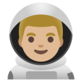 Man Astronaut Emoji Google