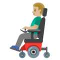 Man In Motorized Wheelchair Emoji Google