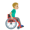 Man In Manual Wheelchair Facing Right Emoji Google