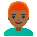 Man Red Hair Emoji Google