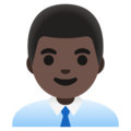 Man Office Worker Emoji Google