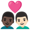 Couple With Heart Man Man Emoji Google