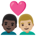 Couple With Heart Man Man Emoji Google