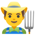 Man Farmer Emoji Google