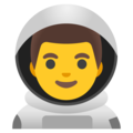 Man Astronaut Emoji Google
