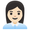 Woman Office Worker Emoji Google