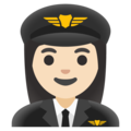 Woman Pilot Emoji Google