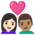 Couple With Heart Woman Man Emoji Google
