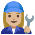 Woman Mechanic Emoji Google