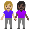 Women Holding Hands Emoji Google