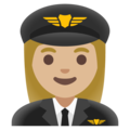 Woman Pilot Emoji Google