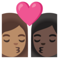 Kiss Woman Woman Emoji Google