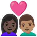 Couple With Heart Woman Man Emoji Google