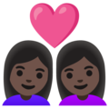 Couple With Heart Woman Woman Emoji Google