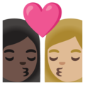 Kiss Woman Woman Emoji Google