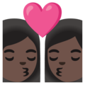 Kiss Woman Woman Emoji Google