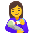 Woman Feeding Baby Emoji Google