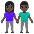 Woman And Man Holding Hands Emoji Google