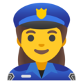 Woman Police Officer Emoji Google