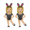 Women With Bunny Ears Emoji Google