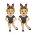 People With Bunny Ears Emoji Google