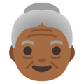 Old Woman Emoji Google