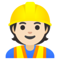 Construction Worker Emoji Google