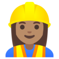 Woman Construction Worker Emoji Google
