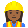 Woman Construction Worker Emoji Google