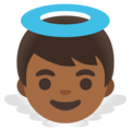 Baby Angel Emoji Google