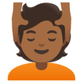 Person Getting Massage Emoji Google