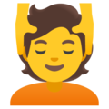 Person Getting Massage Emoji Google