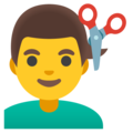 Man Getting Haircut Emoji Google