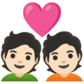 Couple With Heart Emoji Google
