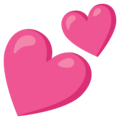 Two Hearts Emoji Google