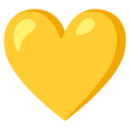 Yellow Heart Emoji Google