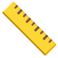 Straight Ruler Emoji Google