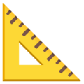 Triangular Ruler Emoji Google
