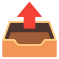 Outbox Tray Emoji Google