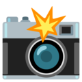 Camera With Flash Emoji Google