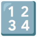 Input Numbers Emoji Google