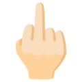 Middle Finger Emoji Google