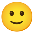 Slightly Smiling Face Emoji Google