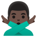 Man Gesturing No Emoji Google