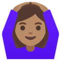 Woman Gesturing Ok Emoji Google