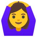 Woman Gesturing Ok Emoji Google