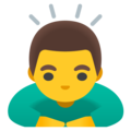 Man Bowing Emoji Google