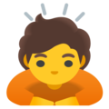 Person Bowing Emoji Google